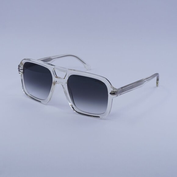 CARRERA 317/S 040G 9K Sunglasses Transparent Yellow Aviator Frame, Green Lenses - Picture 1 of 12